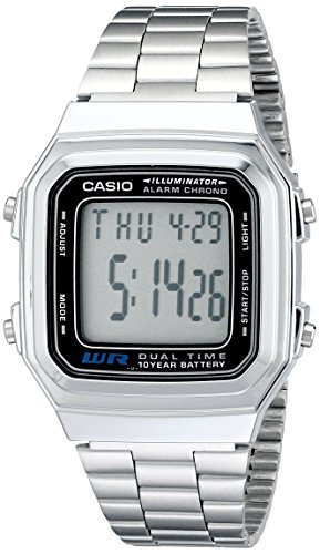 Casio Men's A178WA-1A Silver Stainless-Steel Quar...