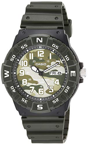 Casio Men's Analog Quartz Resin Strap, Green, 24....