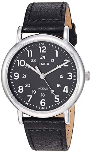 Timex Men's TW2T30700 Weekender 40mm Black/Silver...