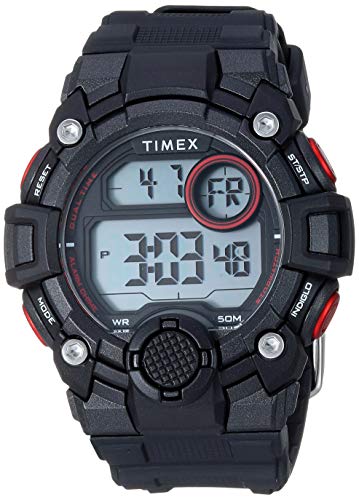 Timex Men's TW5M27600 DGTL A-Game 50mm Black/Red ...