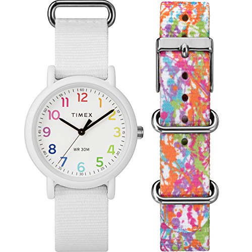 Timex Unisex TWG018200 Weekender Color Rush White...