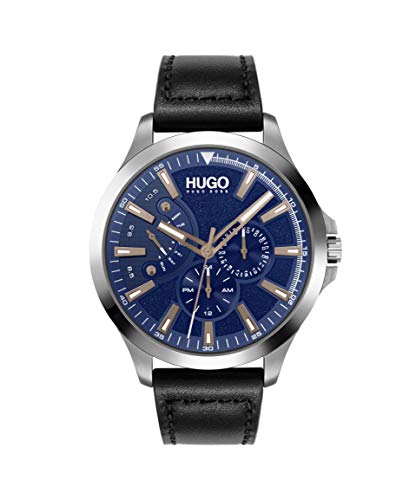 HUGO by Hugo Boss Men's #LEAP Stainless Steel Qua...