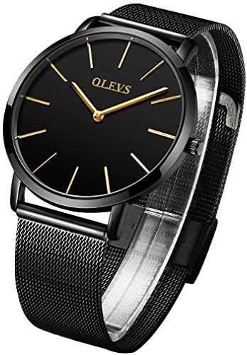 OLEVS Mens Minimalist Watches Ultra Thin Big Face...