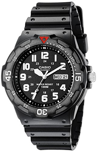 Casio Men's MRW200H-1BV Black Resin Dive Watch