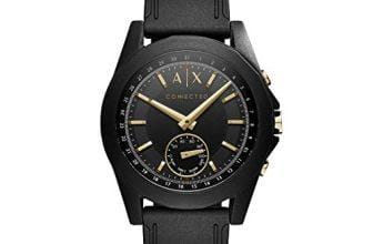 Armani Exchange Men's Hybrid Smartwatch, Black Si...