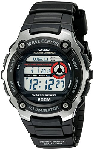 Casio Men's WV200A-1AV Waveceptor Watch with Blac...
