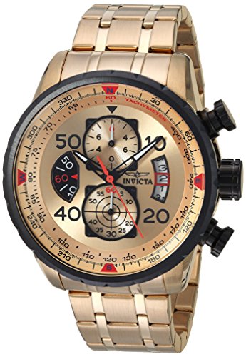 Invicta Men's 17205 AVIATOR 18k Gold Ion-Plated W...