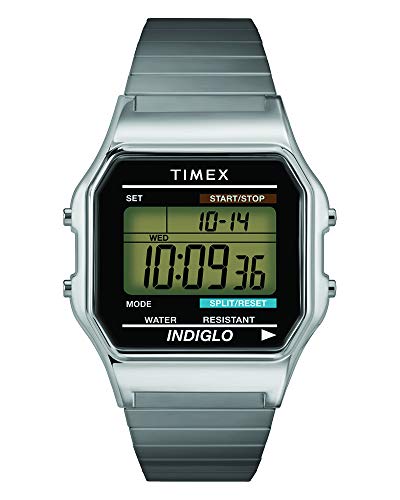 Timex Men's T78587 Classic Digital Silver-Tone St...