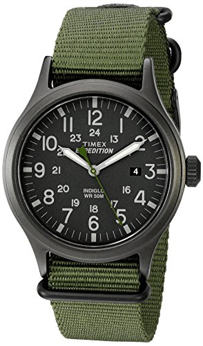 Timex Men's TW4B04700 Expedition Scout Green Nylo...