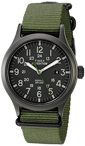 Timex Men's TW4B04700 Expedition Scout Green Nylo