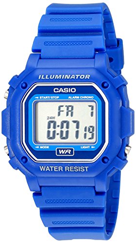 Casio F108WH Water Resistant Digital Blue Resin S...