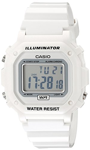 Casio Unisex F108WHC-7BCF White Resin Band Watch