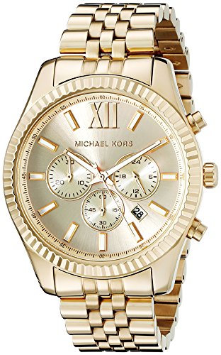 Michael Kors Lexington Gold-Tone Stainless Steel ...
