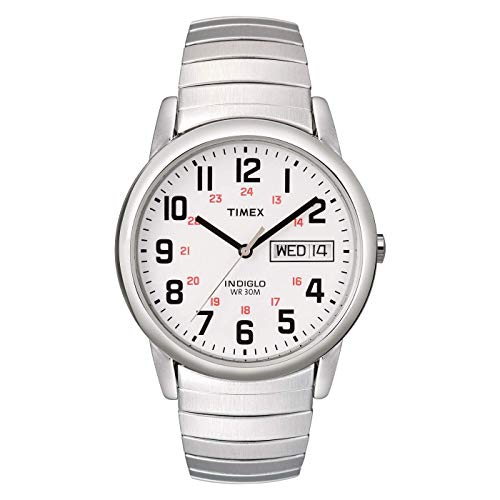 Timex Men's T20461 Easy Reader Silver-Tone Stainl...