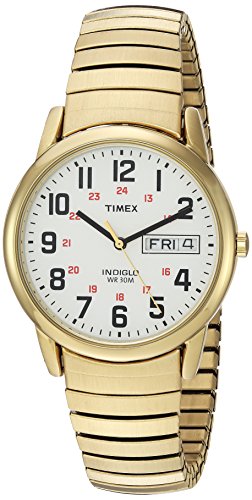 Timex Men's T2N092 Easy Reader Gold-Tone Extra-Lo...