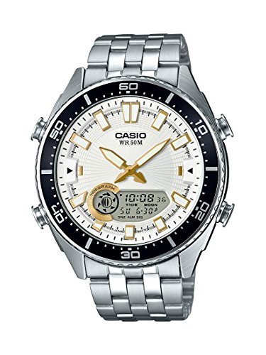 Casio Men's 'Ana-Digi' Quartz Metal and Stainless...