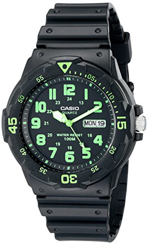 Casio Men's MRW200H-3BV Dive Style Neo-Display Sp...