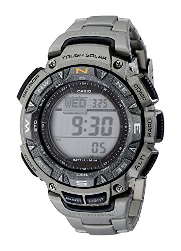 Casio Men's PAG240T-7CR Pathfinder Triple-Sensor ...