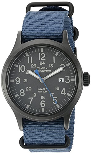 Timex Men's TW4B04800 Expedition Scout Blue Nylon...