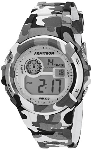Armitron Sport Unisex 45/7059CGY Digital Grey and...
