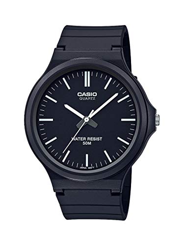 Casio Classic Quartz Watch with Resin Strap, Blac...
