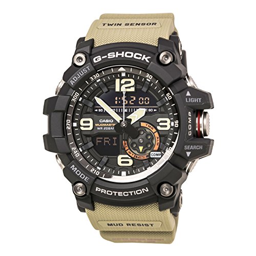 Casio G Shock Quartz Watch with Resin Strap, Beig...