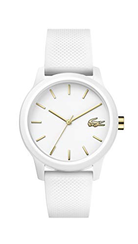 Lacoste TR90 Quartz Watch with Rubber Strap, Whit...
