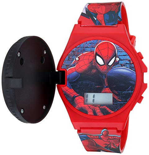 Marvel Quartz Watch with Plastic Strap, red, 19 (...