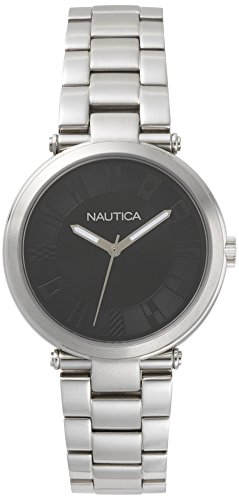 Nautica Ladies' NAPFLS005 Flagstaff Silver/Black ...