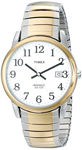 Timex Men's T2H311 Easy Reader 35mm Two-Tone Stai...