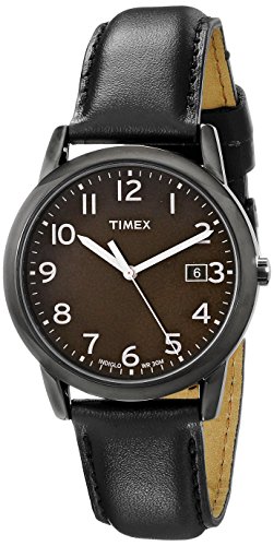 Timex Men's T2N947 South Street Black Leather Str...