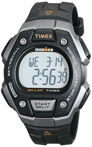 Timex Men's T5K821 Ironman Classic 30 Black/Orang...