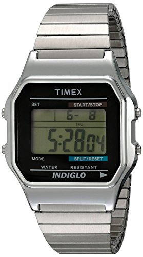 Timex Men's T78582 Classic Digital Silver-Tone Ex...