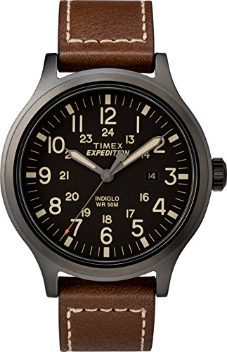 Timex Men's TW4B11300 Expedition Scout 43mm Brown...