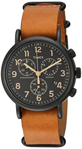 Timex Unisex TW2P97500 Weekender Chrono Tan Doubl...