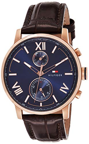 Tommy Hilfiger Men's Casual Stainless Steel Quart...