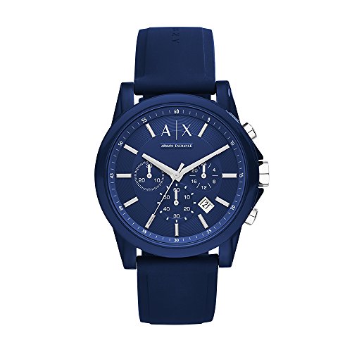 Armani Exchange Men's AX1327 Blue Silicone Watch