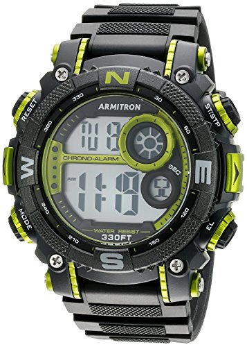 Armitron Men's 40/8284LGN Lime Green Accented Dig...