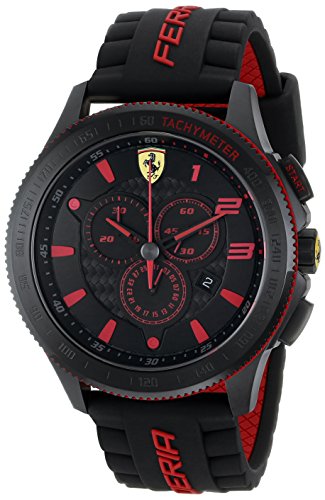 Ferrari Men's 0830138 Scuderia XX  Silicone Band ...