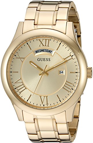 GUESS  Gold-Tone Stainless Steel Bracelet Watch w...