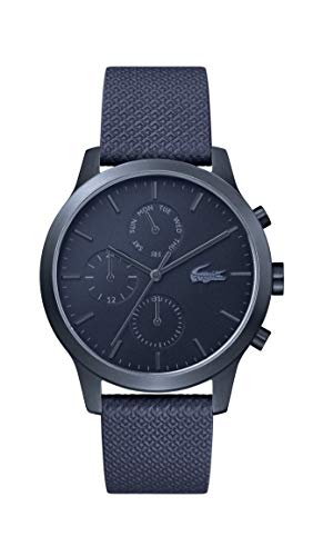 Lacoste Blue pvd Quartz Watch with Leather Strap,...