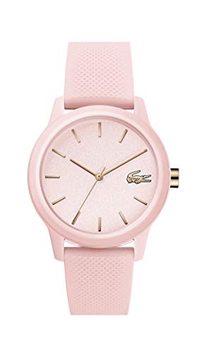 Lacoste TR90 Quartz Watch with Rubber Strap, Pink...