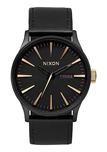 Nixon Sentry Leather A1051041-00. Matte Black and...