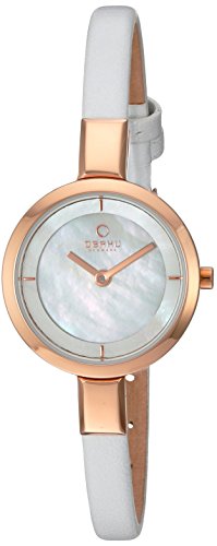 Obaku Women's Quartz Stainless Steel and Leather ...