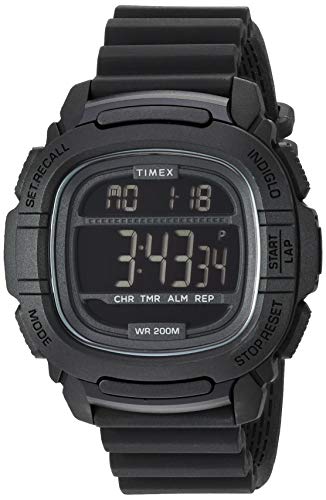 Timex Men's TW5M26100 Command 47mm Black Silicone...
