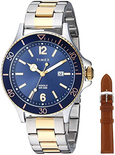 Timex Men's TWG019600 Harborside Two-Tone/Blue St...