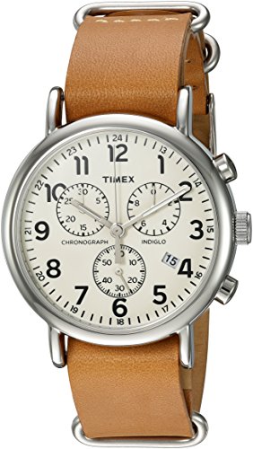 Timex Unisex TWC063500 Weekender Chrono Cream/Tan...