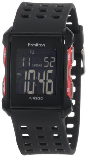 Armitron Sport Men's 408177RED Chronograph Black ...