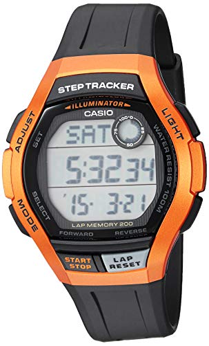 Casio Men's Step Tracker Stainless Steel Quartz S...