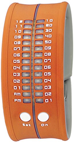 Drops Men's PD0019 Orange Reflex LED Digital Watc...